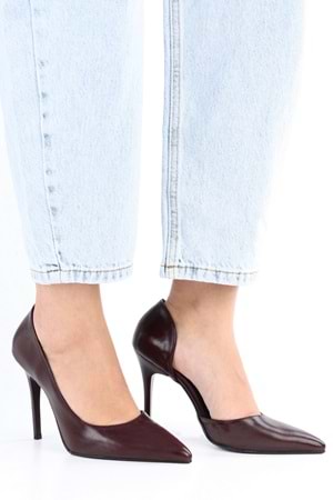 Kadın Massy Bordo Parlak Stiletto