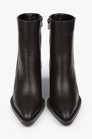 Kadın Mirea Kahve Cilt Kovboy Topuklu Bot