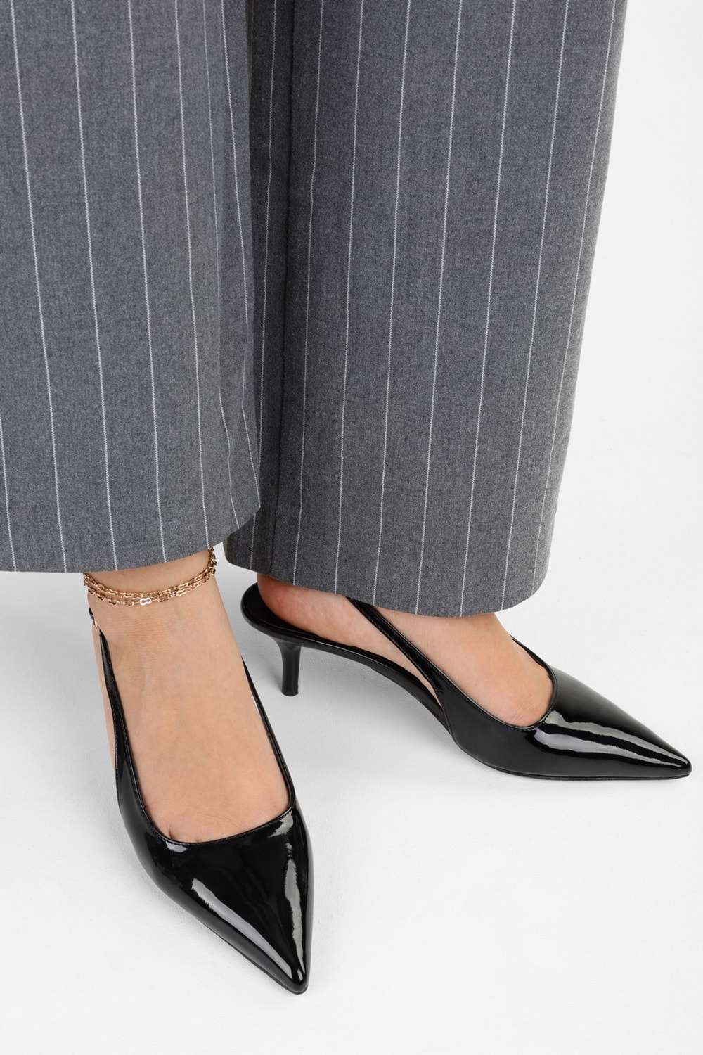Kadın Estelle Siyah Rugan Stiletto