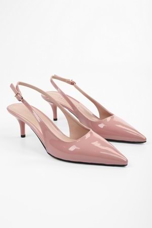 Kadın Estelle Pudra Rugan Stiletto