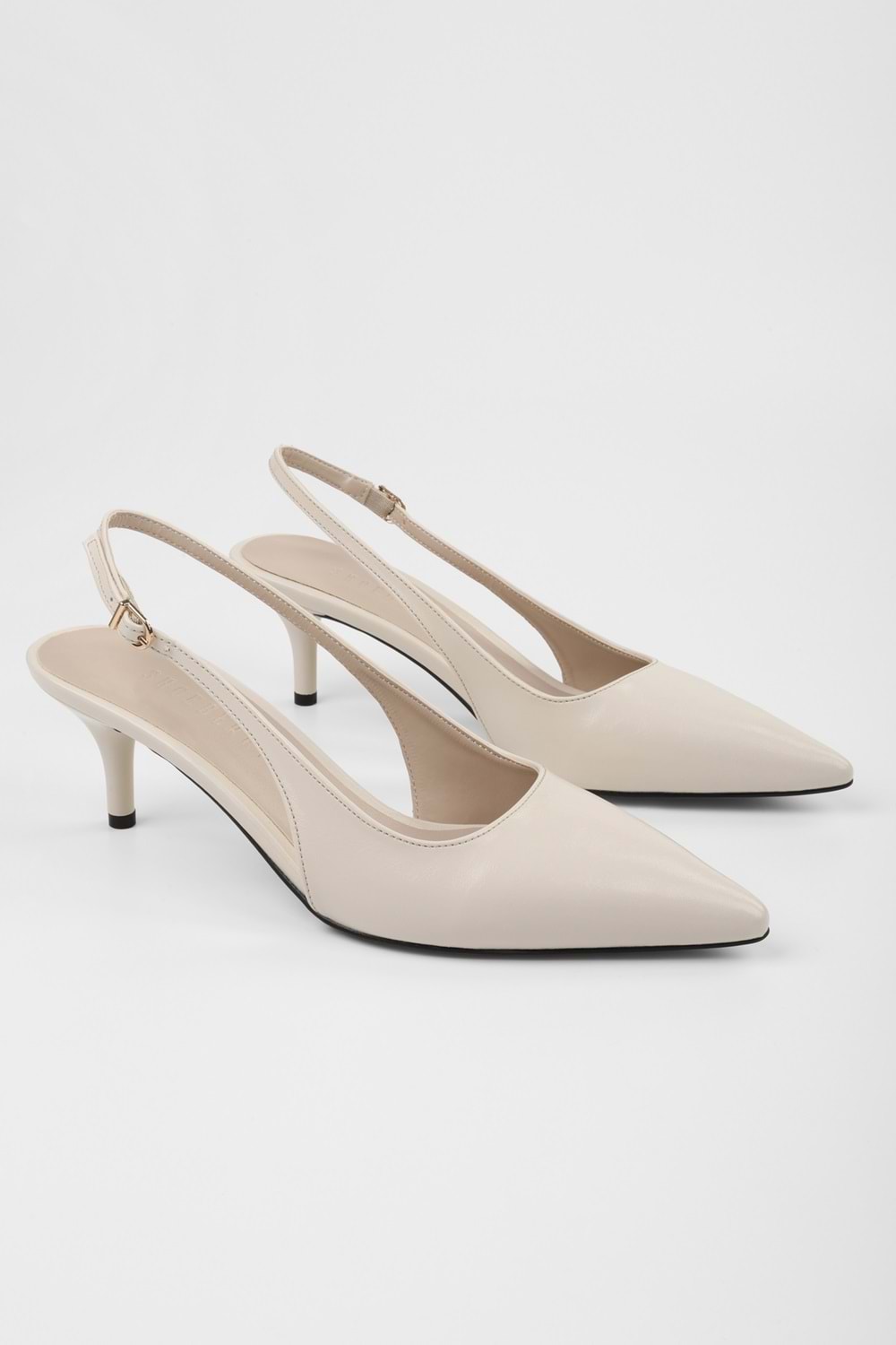 Kadın Estelle Ekru Cilt Stiletto