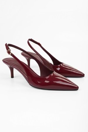 Kadın Estelle Bordo Rugan Stiletto