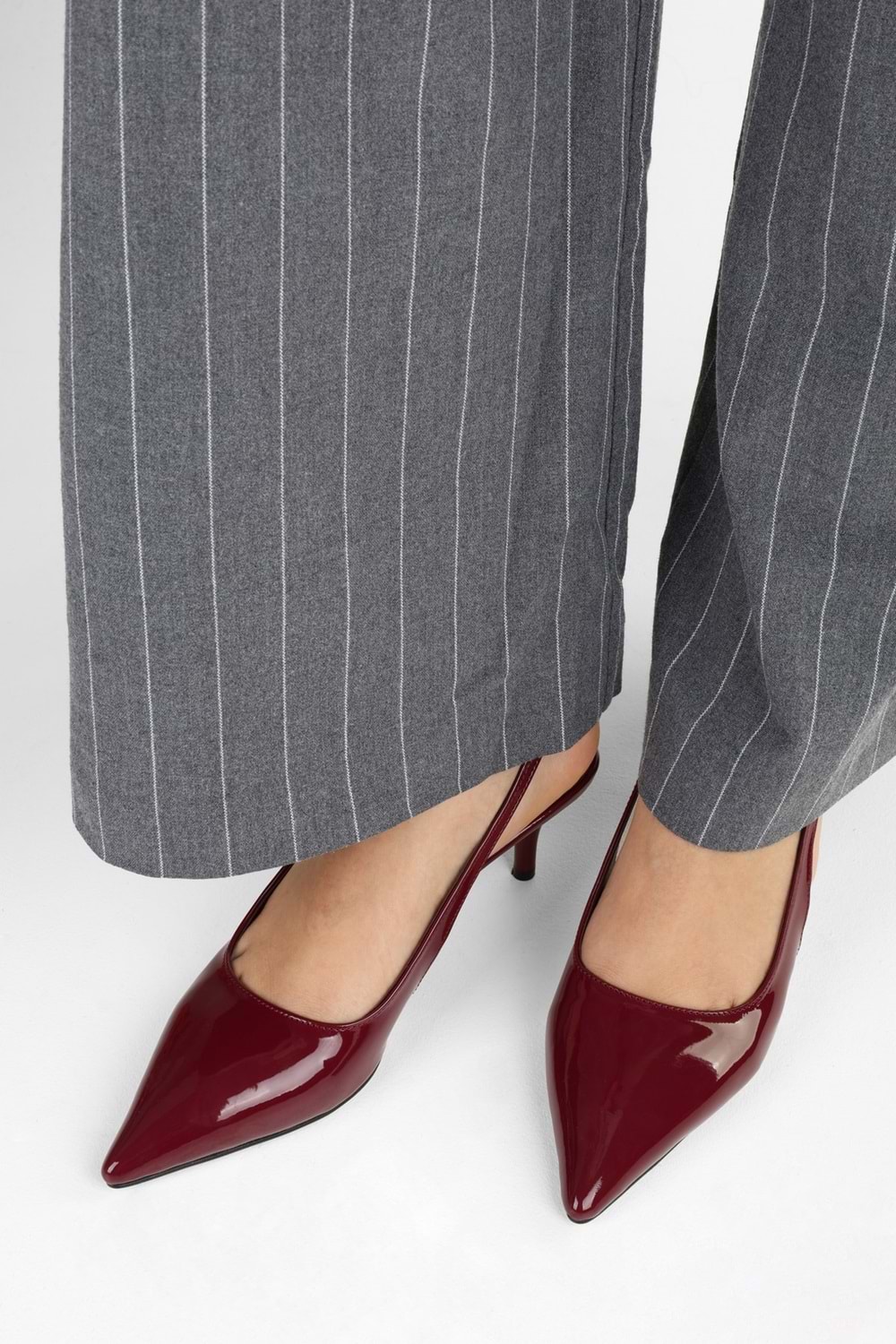 Kadın Estelle Bordo Rugan Stiletto
