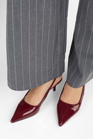 Kadın Estelle Bordo Rugan Stiletto
