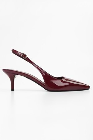Kadın Estelle Bordo Rugan Stiletto