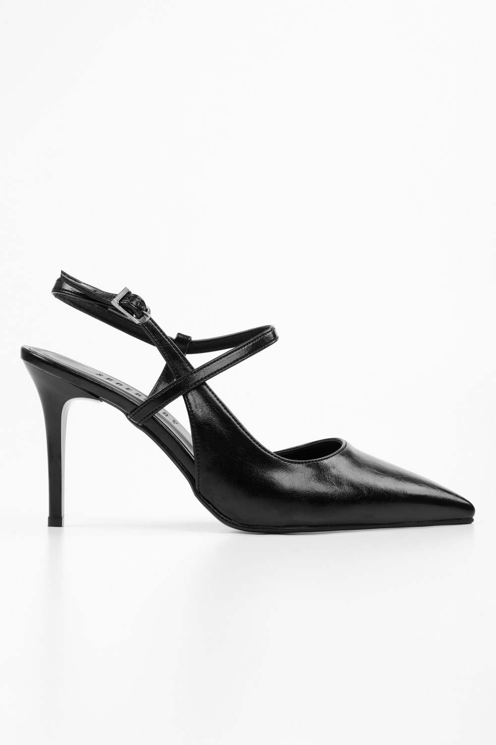 Kadın Harry Siyah Cilt Stiletto