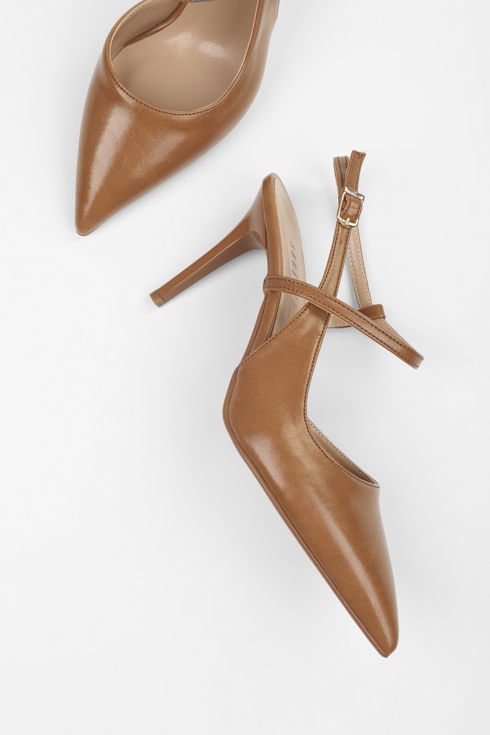 Kadın Harry Karamel Cilt Stiletto