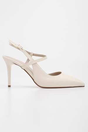 Kadın Harry Ekru Cilt Stiletto