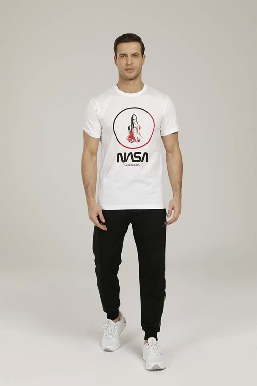 Lumberjack Nasa Rocket Erkek Beyaz T-shirt 101106088